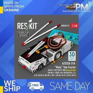 Reskit RSK48-0031 1/48 A/S32A-31A Mule Tow Tractor AS47A-1 GTE GTCP-100 - Picture 1 of 4