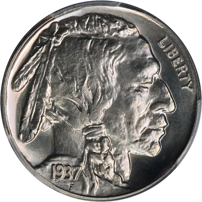 Buffalo 1937 prueba de níquel graduación profesional PR68 excelente atractivo visual fuerte golpe Foto 1 de 4