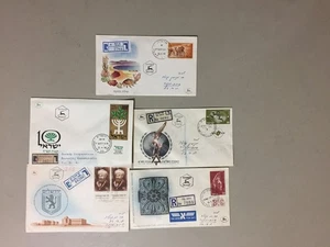 Five '50 Israel registered fdc - Picture 1 of 1