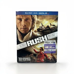 Rush 2 Disc DVD Blu-Ray 2014 W/ Slipcover Chris Hemsworth Ron Howard No Digital - Imagen 1 de 3