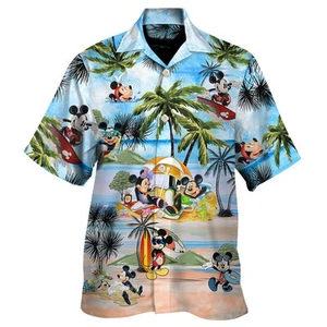 Mickey Mouse Sweet Summer Vacation Hawaiian Shirt Mickey And Friends Family Hawa - Picture 1 of 2