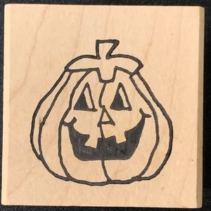 Judith Halloween Jack O Lantern Rubber Stamp - Picture 1 of 3