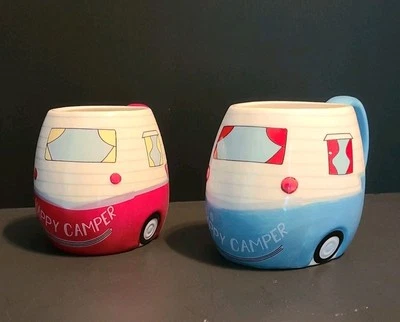 HAPPY CAMPER Bass Pro Shops Ceramic 16 Oz Mug Set Of 2 - Image 1 of 4