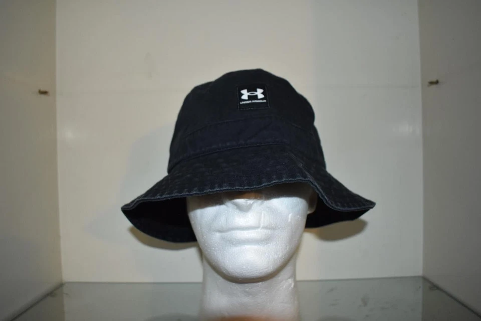 Under Armour UA Branded Bucket Hat Black White White MDLG　Japan