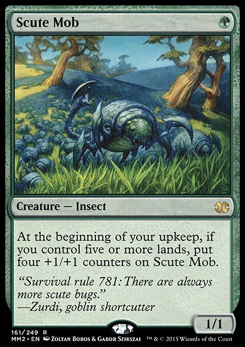 SCUTE MOB NM Modern Masters 2015 mtg Green - Insect Rare - Image 1 of 1