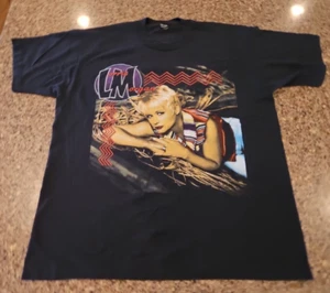 T-shirt Lorrie Morgan uomo XL nera musica country jerzees anni 90 vintage - Foto 1 di 10