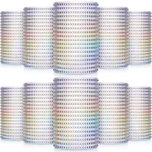 Zubebe 12 Count Hobnail Drinking Glasses 14 oz Highball Glasses Vintage Embossed - Picture 1 of 7