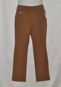 Quacker Factory DreamJeanne Pull-on Short Straight Leg Pants Size XS Chestnut - Picture 1 of 2