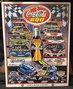 NASCAR May 2005 Coca-Cola 600 Lowes Motor Speedway Program & Poster w/ Protector - Picture 1 of 4