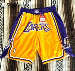 Pantaloncini Los Angeles Lakers Just Don taglia 2XL nuovi con etichette - Foto 1 di 7
