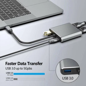 USB 3.1 4in1 Screen Expansion Type-C to HDMI VGA Docking Station Hub PD Charging - Picture 1 of 9