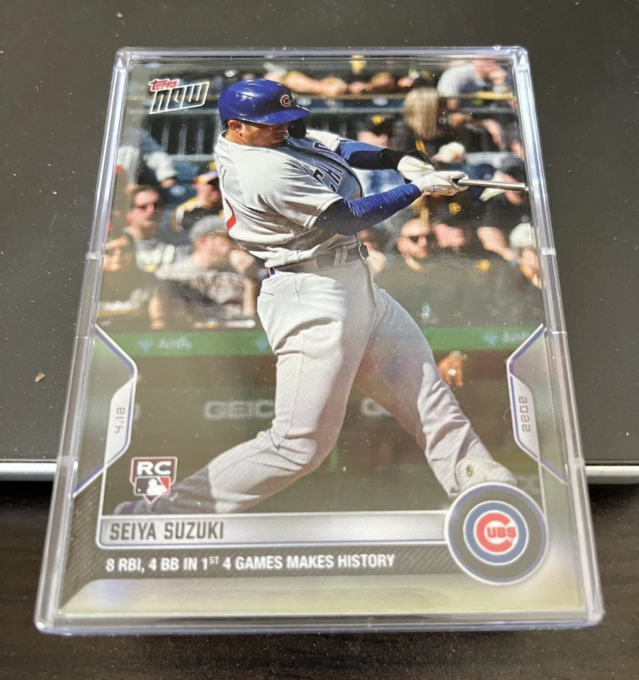 2022 Topps Now Seiya Suzuki RC #40 MINT 8 RBI, 4BB In 1st 4 Games Makes History - Image 1 of 1