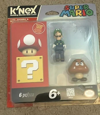 Knex Super Mario Luigi Goomba & Mystery Figure - Image 1 of 2
