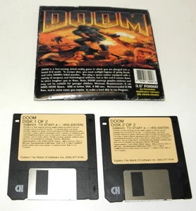 Doom Shareware 3.5 Floppy Disc Distributed by Rocelco Inc - Picture 1 of 2