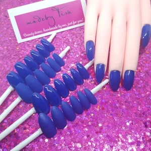 Ready To Wear - Cobalt Dream | Royal Blue | Sarg oder Stiletto Nagel Set Handarbeit - Bild 1 von 7