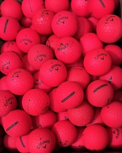 100 CALLAWAY CHROME SUPER HOT SOFT RED GOLF BALLS MIXED AAA AAAA FREE DELIVERY - Picture 1 of 5
