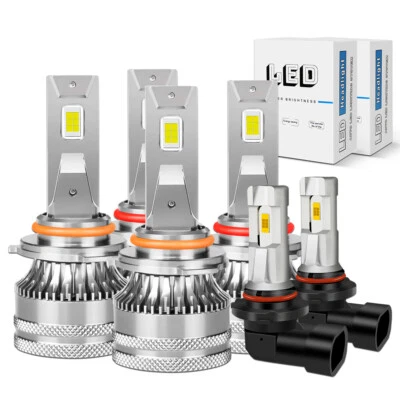 Faros LED blancos de haz alto bajo bombillas antiniebla para Toyota Camry 2002-2006 6x Foto 1 de 4