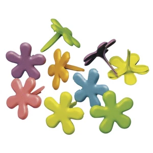 Brads Flor, 12 Mm, Caja Blister 50 Pzas, Colores Clásicos - Imagen 1 de 1