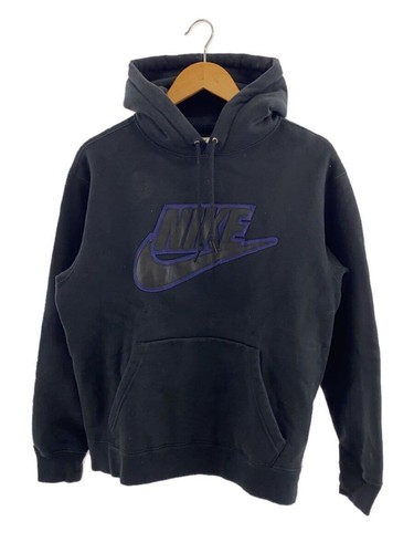 Supreme Felpa con Cappuccio 19AW PELLE APPLIQUE CAPPUCCIO S COTONE NERO SOLIDO CK6225 010