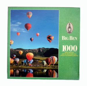 Hasbro 2001 Big Ben Hot Air Balloon Festival Colorado 1000-PC Jigsaw Puzzle, NEW - Picture 1 of 5