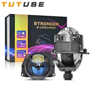 3.0 Inch Laser Bi LED Projector Lens Hyperboloid Headlight 140W 6000K Retrofit - Bild 1 von 6