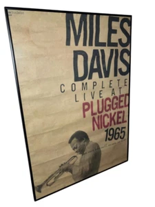 Vintage Miles Davis Promo Poster with Frame Non-Sale Item Rare Collectible - Picture 1 of 12