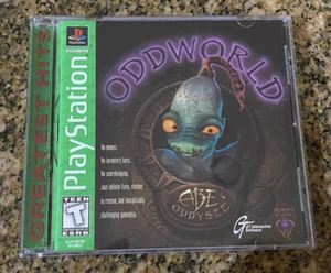 Juego Oddworld Abe's Oddysee Playstation PS1 100% disco completo, estuche y manua - Imagen 1 de 4