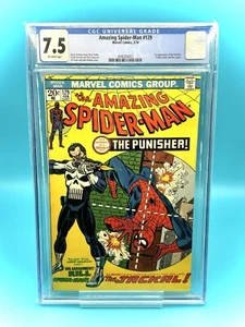 AMAZING SPIDER-MAN #129 February 1974  CGC 7.5 1st Appearance Punisher KEY ISSUE - Picture 1 of 2