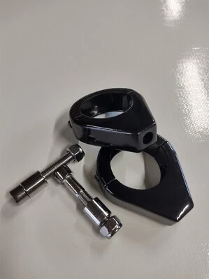 Blinker Befestigung Halter Schwarz für 39 mm Gabel - Bild 1 von 4