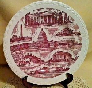 WASHINGTON DC PLACA CAPITOL SOUVENIR CO CAPSCO CASA BLANCA JEFFERSON WASHINGTON. - Imagen 1 de 8