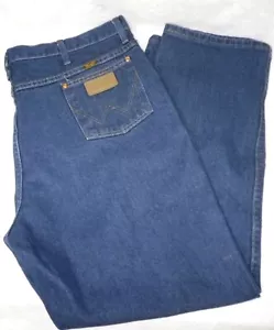 Men's Wrangler denim dark blue jeans 42 x 30 cowboy western 936PWD A404 4020 - Picture 1 of 9