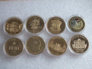 Konvolut 8 Medaillen -Einheit-M. Luther-Goethe-Prager Botschaft - Ø 40mm - PP-K1 - Bild 1 von 7