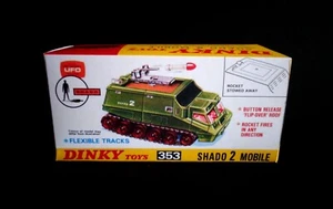 Dinky No.353 UFO Shado 2 c1971 reproduction Box - Picture 1 of 5