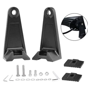 2x Universal Mounting Brackets Base Side Rotating LED Work Light Bar Bracket - Picture 1 of 12
