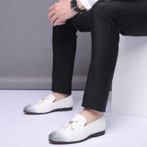 Mens Loafers Business Casual Fashion Shoes Round Toe Synthetic Leather Upper Col - Picture 1 of 27