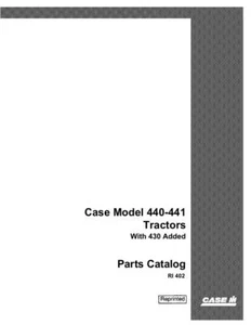 CASE IH CASE 440-441 CATALOGO PARTI TRATTORE - Foto 1 di 1