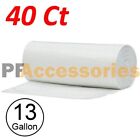 13 gallon commercial trash bags - 40 Strong 13 Gallon Commercial Kitchen Trash Bag 13 Gal Garbage Bag Yard (Clear)