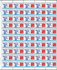 Canada sc#649 Universal Postal Union Centenary, Full Sheet, Mint-NH - Picture 1 of 2