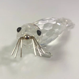 Swarovski large 4 inches Crystal Seal w/ Whiskers Figurine 7646 NR 85 - Picture 1 of 10