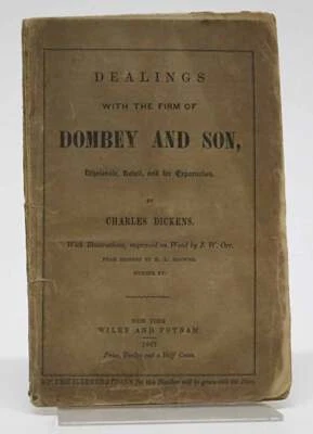 Charles Dickens / DEALINGS With The FIRM Of DOMBEY And SON Wholesale 1st ed 1847 - Image 1 of 2