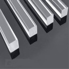 Square 24 Stück Klar Acryl Plexiglas Lucite Rod Bar 3 x 3 mm 250 mm lang