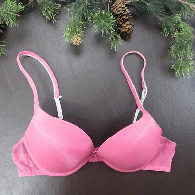 Sujetador Aerie 36B Rosa Acolchado Con Aros Cierre Ajustable Espalda Foto 1 de 4