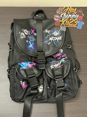 Arcane Graffiti Glow-In-The-Dark Slouch Mini Backpack - Image 1 of 4