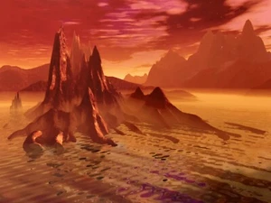 Alien Fantasy Landscape Photo Wall Art Limited Edition R. Levitt 1/50 Mars - Picture 1 of 6
