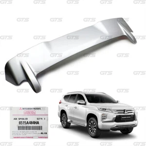 For Mitsubishi Pajero Montero Sport 2020 21 Silver Rear Roof Spoiler Tailgate - Picture 1 of 9