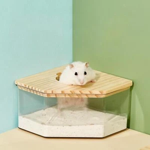 Pet Hamster Sand Bathroom Cage Box Large Sand Pentagram S - Picture 1 of 6