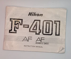 Nikon F401 Instruction Manual - Photo 1 sur 4