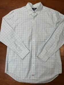 Vineyard Vines Button Down Hemd Herren Größe Large Slim Fit Murray Gingham Kariert - Bild 1 von 12