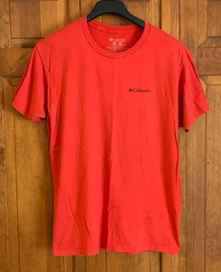 Men's Columbia Short Sleeve Red Cotton T-Shirt Tag Size XL - Picture 1 of 5