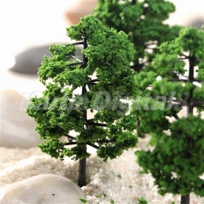 10pcs Train Model Tree Set Railway Wargame Scenery HO N Scale Park Street Layout - Image 1 of 4